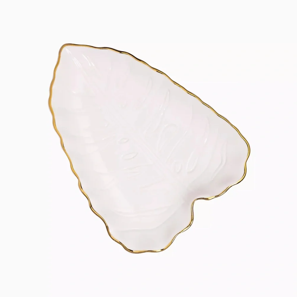 Lilly Pulitzer Leaf Trinket Tray in Resort White